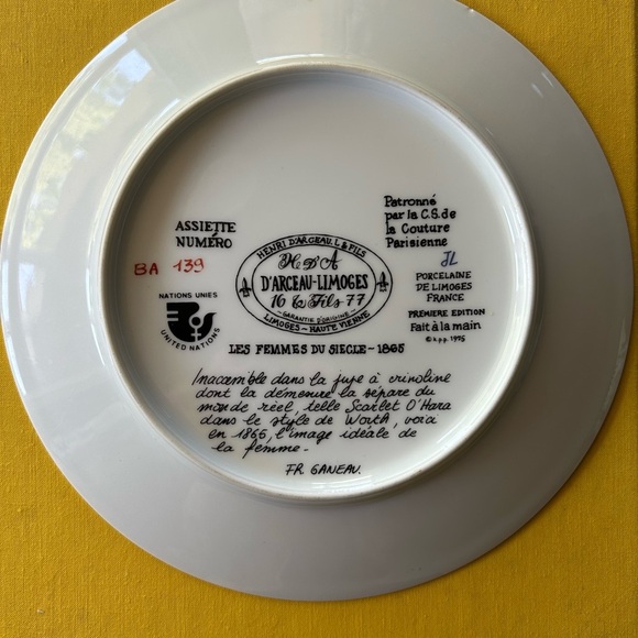 Vintage Hand Painted Decorative Plate - Picture 3 of 4